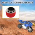 Goofit 54mm Motorcycle Air Filter Replacement For 2-stroke Pocket Bike Mini Moto Scooter Lawn Mower Parts Red