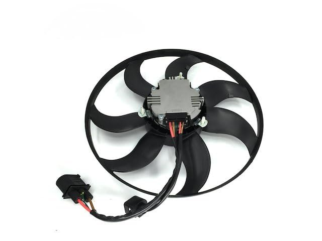 Left Driver Side A C Condenser Fan Assembly For 2005-2012 Volkswagen Jetta Up To 03 05 2012