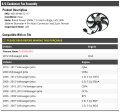 Left Driver Side A C Condenser Fan Assembly For 2005-2012 Volkswagen Jetta Up To 03 05 2012