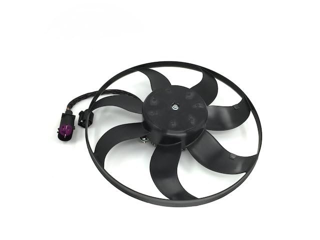Left Driver Side A C Condenser Fan Assembly For 2005-2012 Volkswagen Jetta Up To 03 05 2012