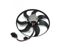 Left Driver Side A C Condenser Fan Assembly For 2005-2012 Volkswagen Jetta Up To 03 05 2012 