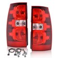 Tail Lights Assembly W Harness For Chevy Suburban 1500 2007-2014 Fit 2500 Ltz 2007 Left Right Side Rear Brake Lamps Gm2800196 