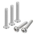 10-24x1-1 4 Pan Head Machine Screws 304 Stainless Steel Screw Phillips Drive Fully Threaded Bright Finish Pack Of 50 