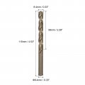 Uxcell 2pcs 8 4mm Drilling Dia Straight Shank High-speed Steel Cobalt Metric Twist Drill Bit Rotary Tool