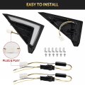 Sautvs Led Turn Signal Fang Lights For Yamaha Wolverine X2 X4 Front Grille Accent Signature Grill Lamps 2018-2024 Accessories