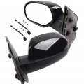 Ocpty Black Left Side And Right Mirrors Fit For 2007-2013 Chevy Silverado 1500 Smooth Mirror Glass Turn Signal Heated Manual