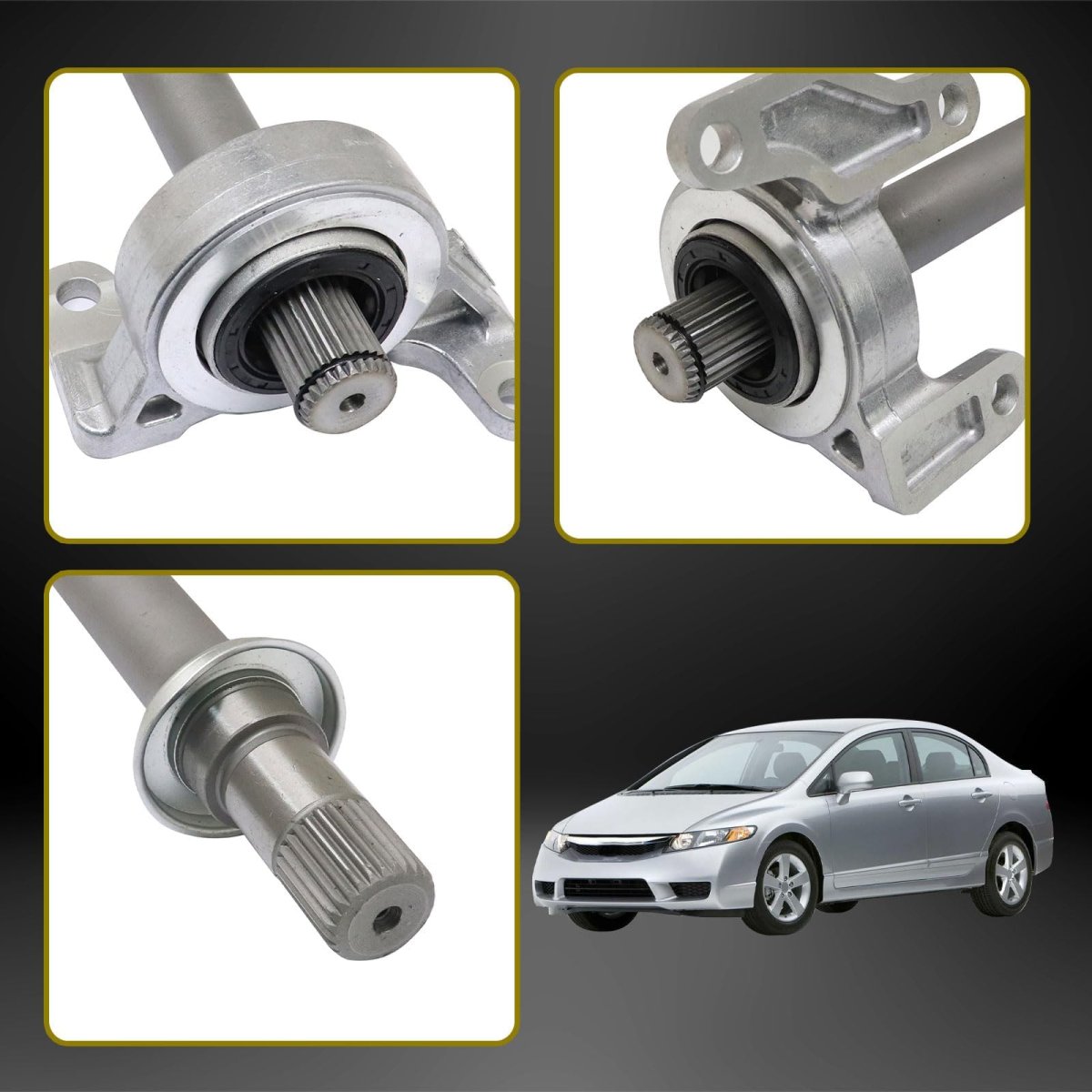 Cv Intermediate Shaft For Honda Civic 2006 2011 1 8l Manual Transmission Fa1 C14 Dx Ex L Lx S Replace 44500 Sna A00 44500snaa00