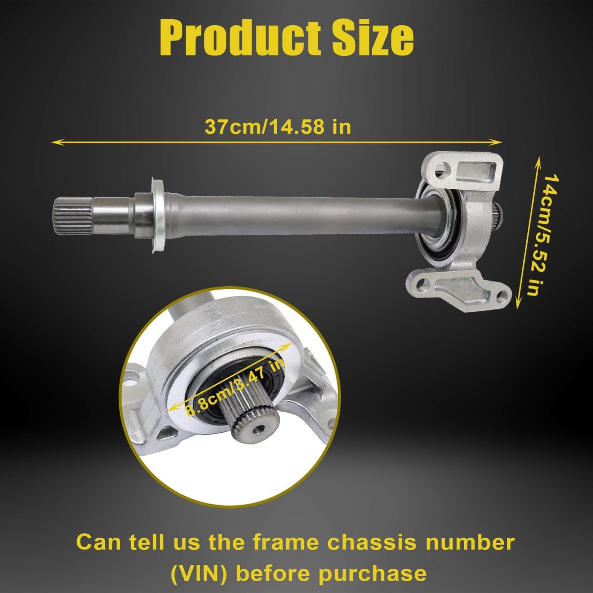 Cv Intermediate Shaft For Honda Civic 2006 2011 1 8l Manual Transmission Fa1 C14 Dx Ex L Lx S Replace 44500 Sna A00 44500snaa00