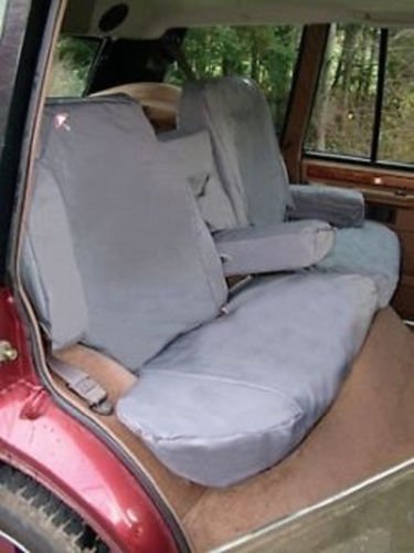 Waterproof Rear Seat Covers Set For Discovery 2 1998 2004 Grey Polyester With Pvc Backing Da2801grey