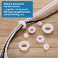 15pcs Rubber Grommets 20mm Drill Hole 16mm Id Top Hat Grommet Silicone Plug Gasket Wires Protection For Wiring Automotive Clear
