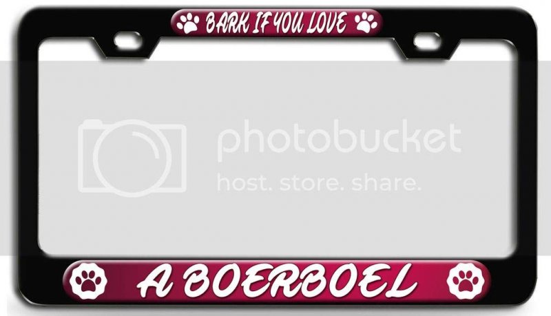 Bark If You Love A Boerboel Dogs Pets Bl 3d Metal License Plate Frame Auto Suv Truck Tag Holder M29
