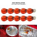 Usonline911 10x 1157 P21 1157na 3500k Amber Universal Tail Lamp Turn Signal Parking Reverse Bulb
