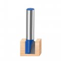 Uxcell 10mm Dia 8mm Shank Bottom Cleaning Router Bit 2 Flutes Carbide Tipped Cutter Uncoated For Woodworking Blue
