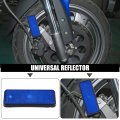 X Autohaux 4 Pcs Universal Rectangle Shape Reflector For Motorcycle Garbage Cans Car Trailer Truck And Bike Blue