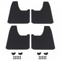 Red Hound Auto 4 Piece Modern Universal Splash Guards Fits Most Full-size 1 2 And Ton Trucks Suvs Front Rear Driver Passenger 