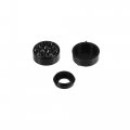 X Autohaux 1 Set Bling Car License Plate Fasteners Screws Caps Covers Black Universal Rhinestone Bolt Cap Plastic Washer