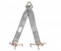 Mytee Products Tow Straps V Bridle 3 X 24 W Rtj Cluster Hooks 5400 Lbs Working Load Recovery Strap For Wrecker Rollback Car 