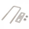 Uxcell 4pcs M6 100mm Length 304 Stainless Steel Square U Bolt W Hex Nut Plate
