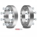 8x6 5 Wheel Spacers 1 Inch Thick Hub Bore 130mm With 14x1 Studs Silver 8 Lug Fit For 2500 2011-2014 Ram 3500 2010-2pcs 