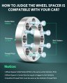 8x6 5 Wheel Spacers 1 Inch Thick Hub Bore 130mm With 14x1 Studs Silver 8 Lug Fit For 2500 2011-2014 Ram 3500 2010-2pcs