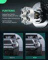 8x6 5 Wheel Spacers 1 Inch Thick Hub Bore 130mm With 14x1 Studs Silver 8 Lug Fit For 2500 2011-2014 Ram 3500 2010-2pcs