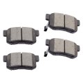 Rear Ceramic Disc Brake Pad Set D536 For Acura 1991 2012 Honda 1995 2011 Isuzu 1996 1999 4 Piece With Hardware Model 066512 