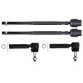 4 Piece Inner And Outer Tie Rod End Kit For Chevy Impala 2004 To 2009 Monte Carlo 2000 2007 Oldsmobile Intrigue Pontiac Grand 