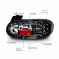 Amerilite Led Taillights Black For 1999-2005 Mazda Miata Passenger And Driver Side