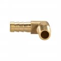 Uxcell Brass Barb Hose Fitting 90 Degree Elbow 8mm Barbed To 1 8pt Male Pipe Adapter Connector 2pcs