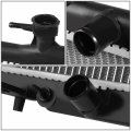 Aluminum Cooling Radiator For 2007-2009 Honda Crv Oem-ra-2954 1 Row 296 In W X5 3 H 5 8 D 1 1 4 Inlet Outlet 