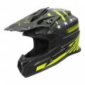 Dot Unisex-adult Motocross Helmets Off Road Atv Dirt Bike Bmx Full Face Black Yellow Star Xx-large 