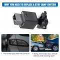 X Autohaux Stop Lamp Switch Stoplight Assembly For Hyundai Elantra 2014-2020 Plastic Metal Black White Gray
