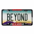Ipick Image For Honda Accord Red Racing Stripe Black Real Carbon Fiber 50 States License Plate Frame