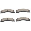 Ceramic Brake Pads Front Rear Set 4pcs Fit For Chevy Express 3500 09-17 4500 09-16 Silverado 2500 Hd 11-17 Gmc Savana 
