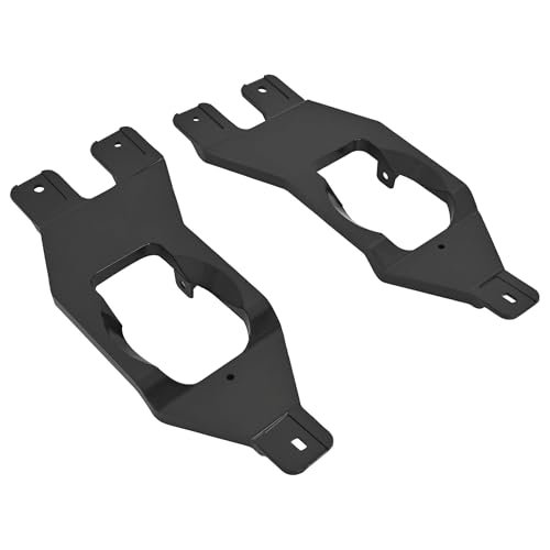 Fog Light Brackets For 1999-2004 Ford Excursion F250 F350 F450 F550 Super Duty Black Lamp Trim Bezel Pair Mo-4896