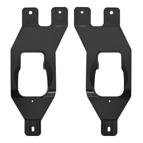 Fog Light Brackets For 1999-2004 Ford Excursion F250 F350 F450 F550 Super Duty Black Lamp Trim Bezel Pair Mo-4896