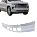 Lower Front Bumper Valance Skid Plate Chrome Replacement For Silverado 1500 2022-2023 