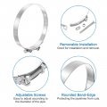 Uxcell 1pcs T-bolt Hose Clamps 214-226mm 8 43 -8 9 Id Range Stainless Steel Radiator Intake Clamp For Truck Exhaust