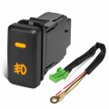 Front Dash Mount Fog Light Lamp Switch With Wiring Harness For Toyota Sequoia Solara Tacoma Tundra 2005-2022 Matte Black 