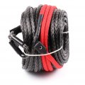 Ocpty 3 8 Synthetic Winch Rope With Sheath Winches For Suv Atv Utv Vehicle Boat Ramsey Car Grey Fit 2002-2010 Hummer 20 500 Lbs