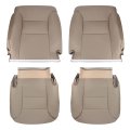 Carbhub Leather Seat Cover Tan For Chevy 1995-1999 Suburban Silverado Tahoe Gmc Sierra Yukon Driver Passenger Bottom Top 