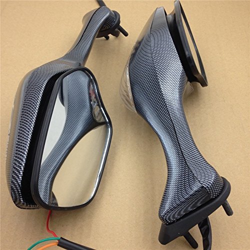 Turn Signal Mirrors For Honda Cbr1000rr 2008 2009 2010 2011 2012 Carbon Fiber Adjustable Side With Integrated Signals Left And