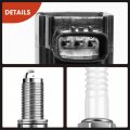 A-premium Set Of 8 Ignition Coil Pack And Iridium Spark Plugs Compatible With Infiniti M45 2003-2004 2006-2010 Fx45 2003-2008