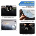 Burbuja White Daisies Car Windshield Sun Shade Visor Protector Block Uv Rays Accordion Folding For Front Window 55x27 6 In