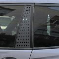 Tumukiw 2pcs Car Window Pillar Post Trim Compatible With Honda Pilot 2016-2022 Rear Door Cover Aluminum Alloy