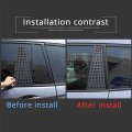 Tumukiw 2pcs Car Window Pillar Post Trim Compatible With Honda Pilot 2016-2022 Rear Door Cover Aluminum Alloy