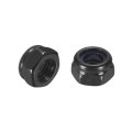 20pcs M5 X 0 8 Nylon Insert Hex Lock Nuts 304 Stainless Steel Self-locking Stop Nut For Industrial Construction Fasteners Black 