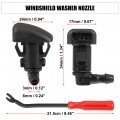 X Autohaux 3pcs Front Windshield Wiper Washer Nozzle Spray Jet Kit 8e5z17603a For Mercury Milan 2008-2011 Lincoln Mkz 2008-2012