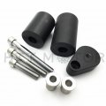 Httmt Mt219-033- No Cut Frame Slider Protector Compatible With 2007 2008 Kawasaki Ninja Zx-6r Zx6r Black