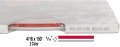 Universal Duo-tone Auto Customizing 2 Color Dual Pinstripe 4 16 X50 8a Stripe 1 Gap Then 1 16a 285-cardinal Red Silver Metallic